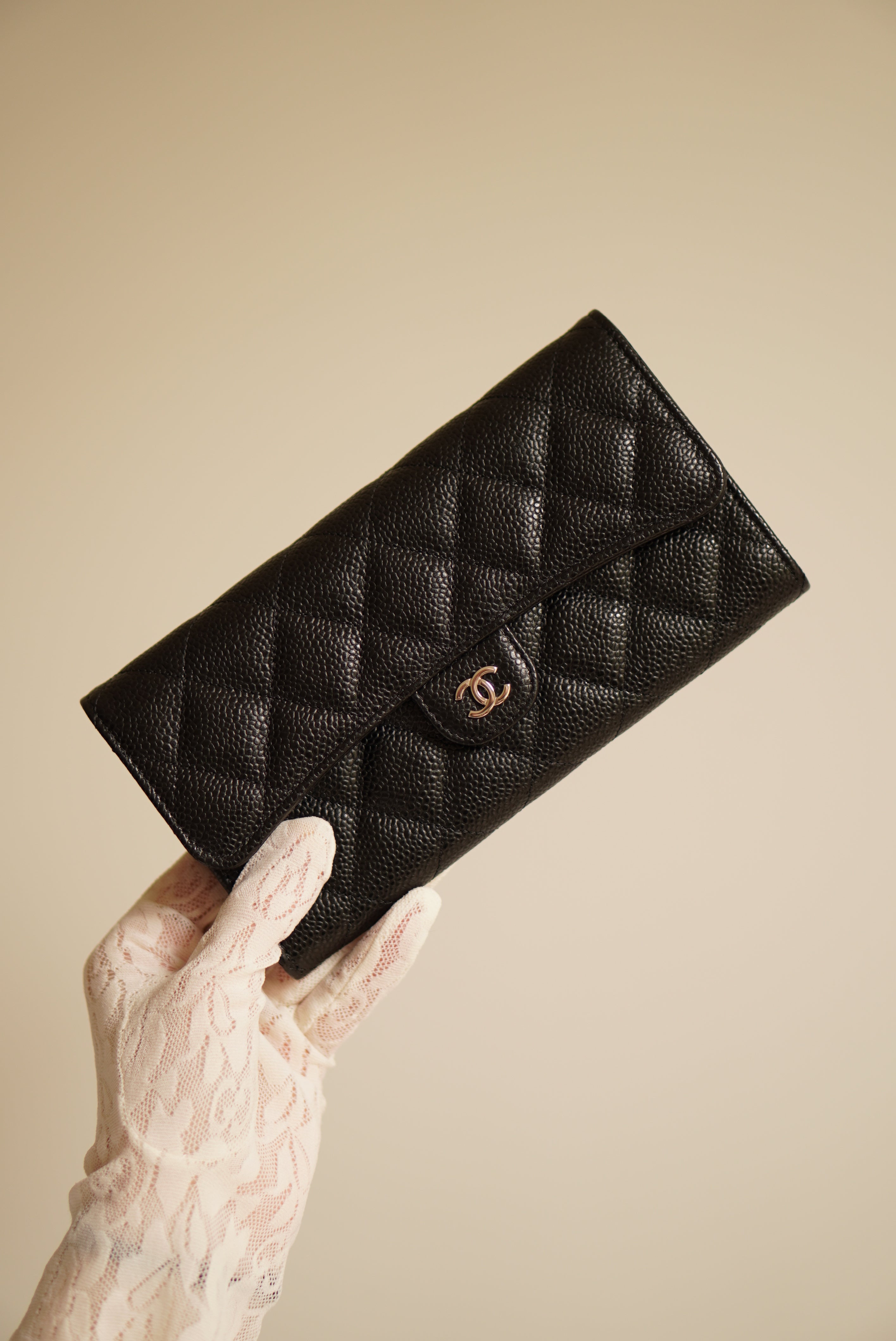 CHANEL LONG FLAP WALLET | BLACK