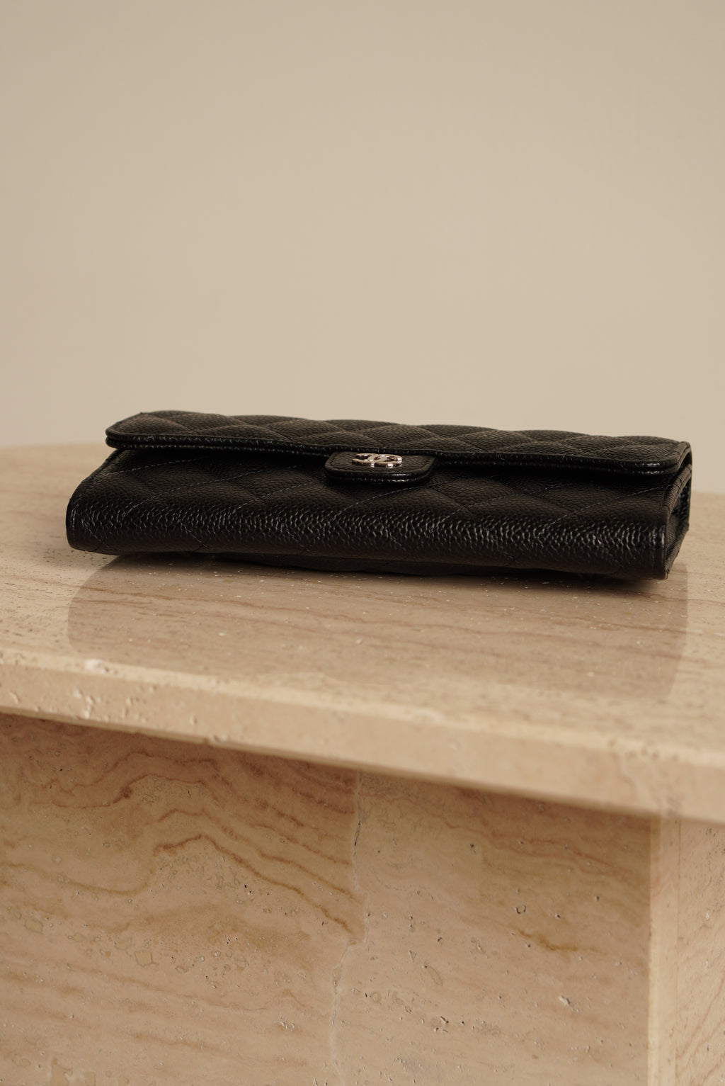 CHANEL LONG FLAP WALLET | BLACK