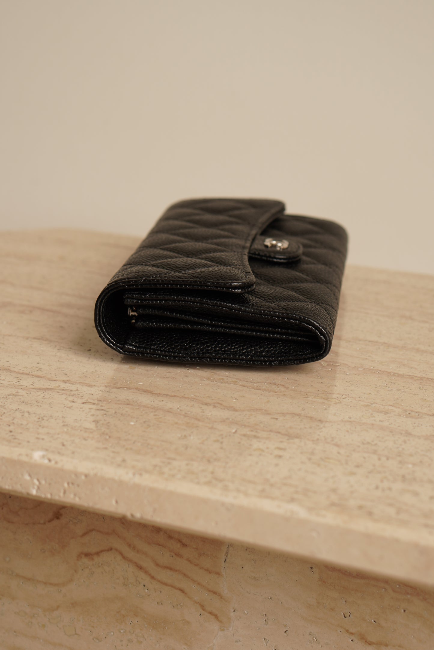 CHANEL LONG FLAP WALLET | BLACK