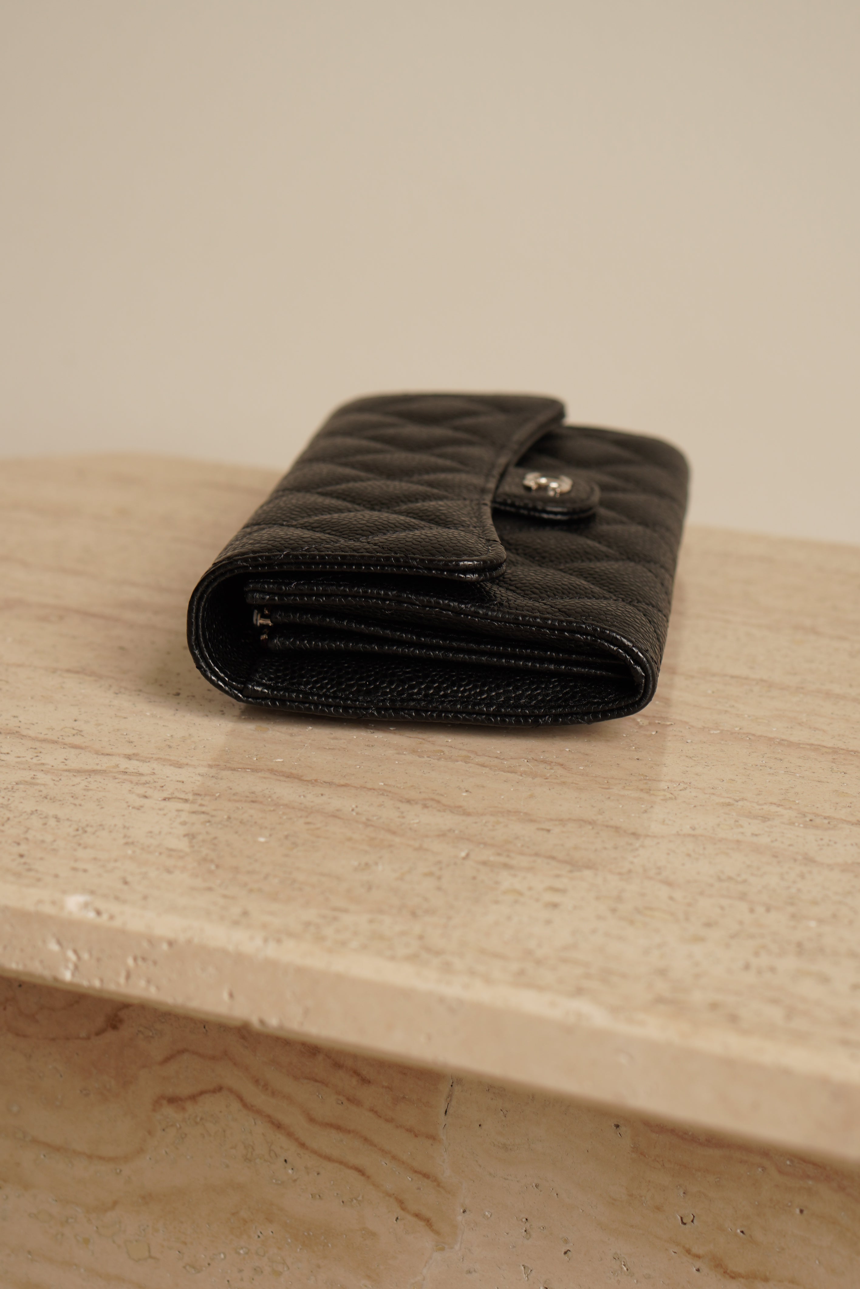 CHANEL LONG FLAP WALLET | BLACK