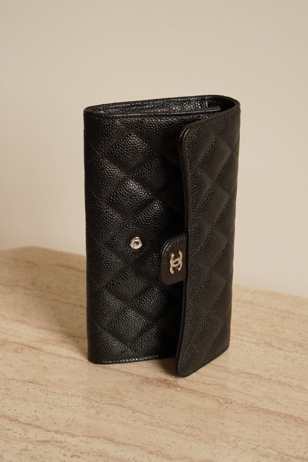 CHANEL LONG FLAP WALLET | BLACK