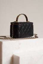 CHANEL LONG VANITY WITH CHAIN TOP HANDLE | BLACK