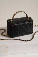 CHANEL LONG VANITY WITH CHAIN TOP HANDLE | BLACK