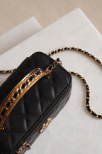 CHANEL LONG VANITY WITH CHAIN TOP HANDLE | BLACK