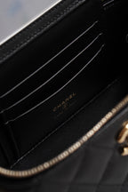 CHANEL LONG VANITY WITH CHAIN TOP HANDLE | BLACK