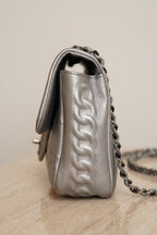 CHANEL LUCKY CHARMS SINGLE FLAP | SILVER