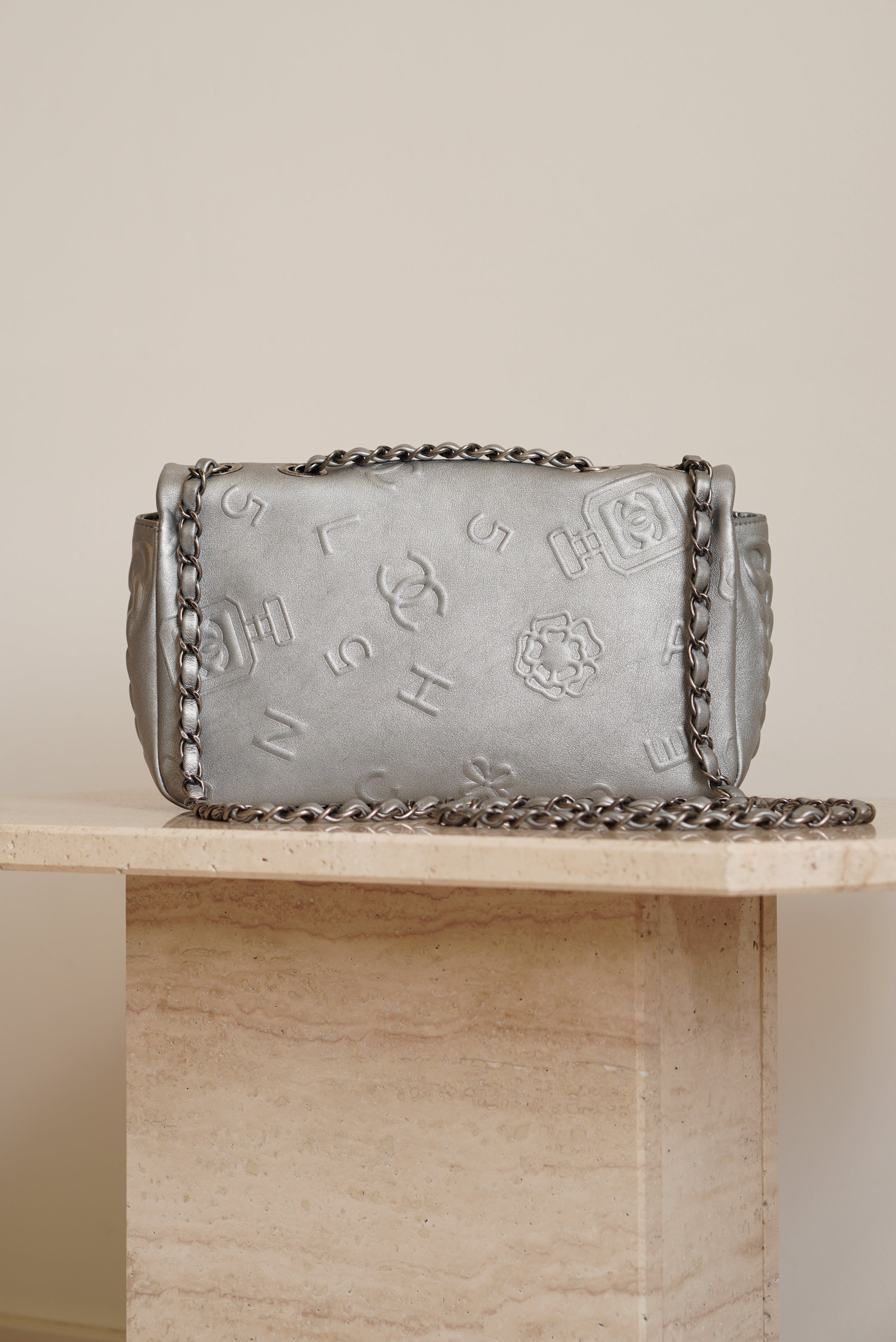 CHANEL LUCKY CHARMS SINGLE FLAP | SILVER