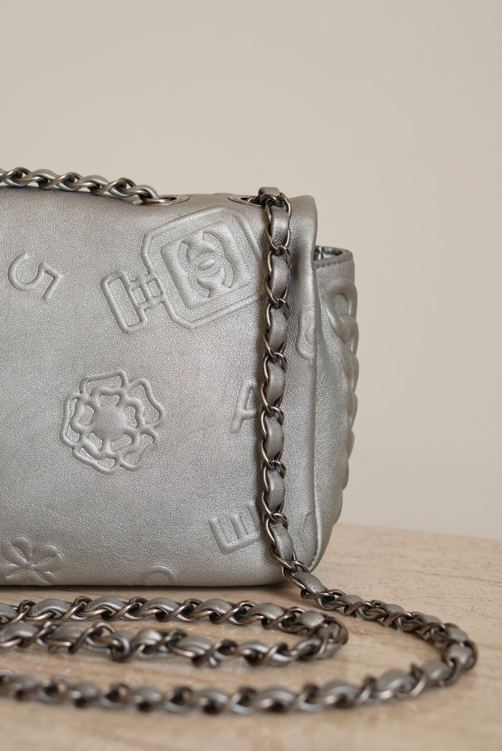 CHANEL LUCKY CHARMS SINGLE FLAP | SILVER