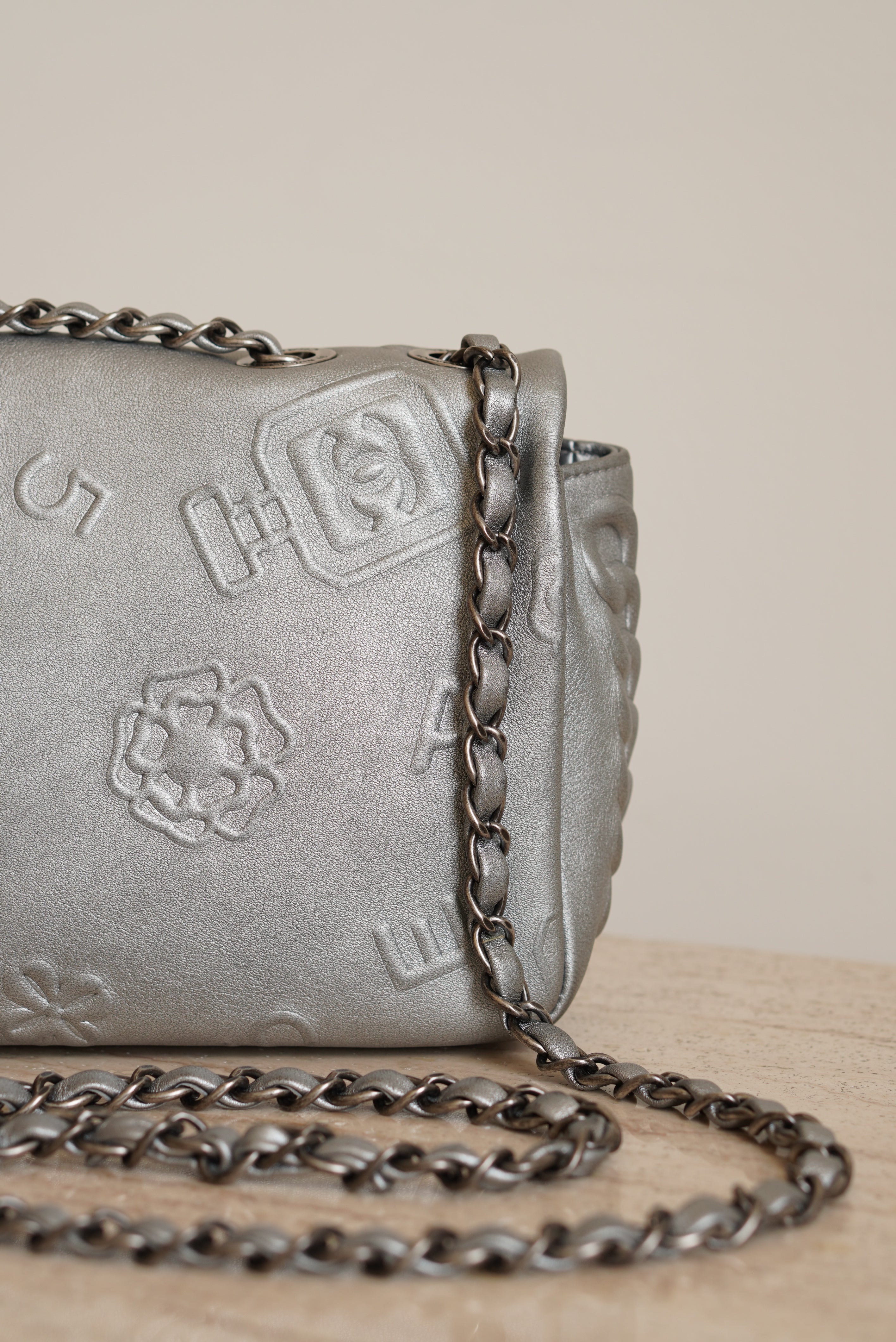 CHANEL LUCKY CHARMS SINGLE FLAP | SILVER