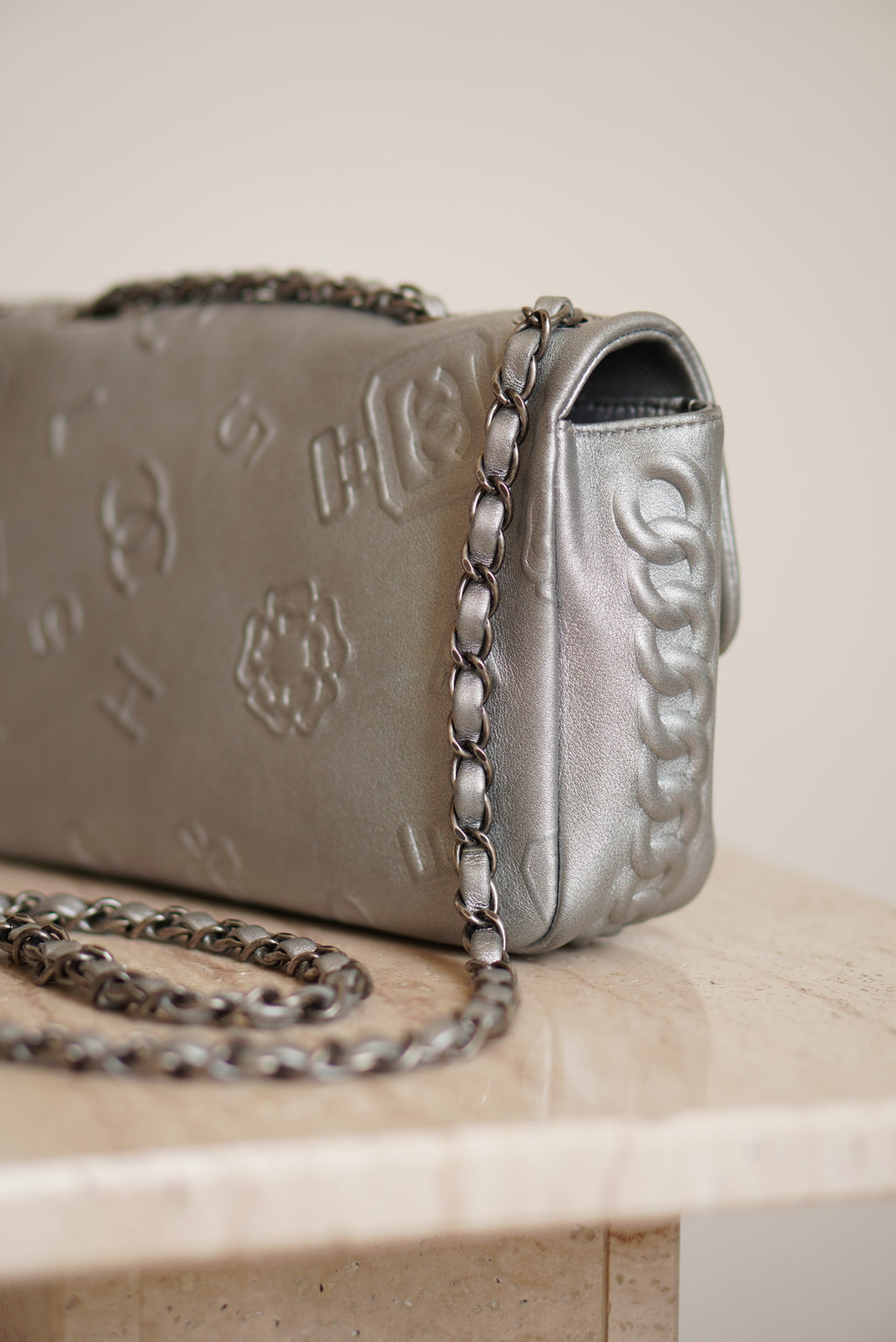 CHANEL LUCKY CHARMS SINGLE FLAP | SILVER