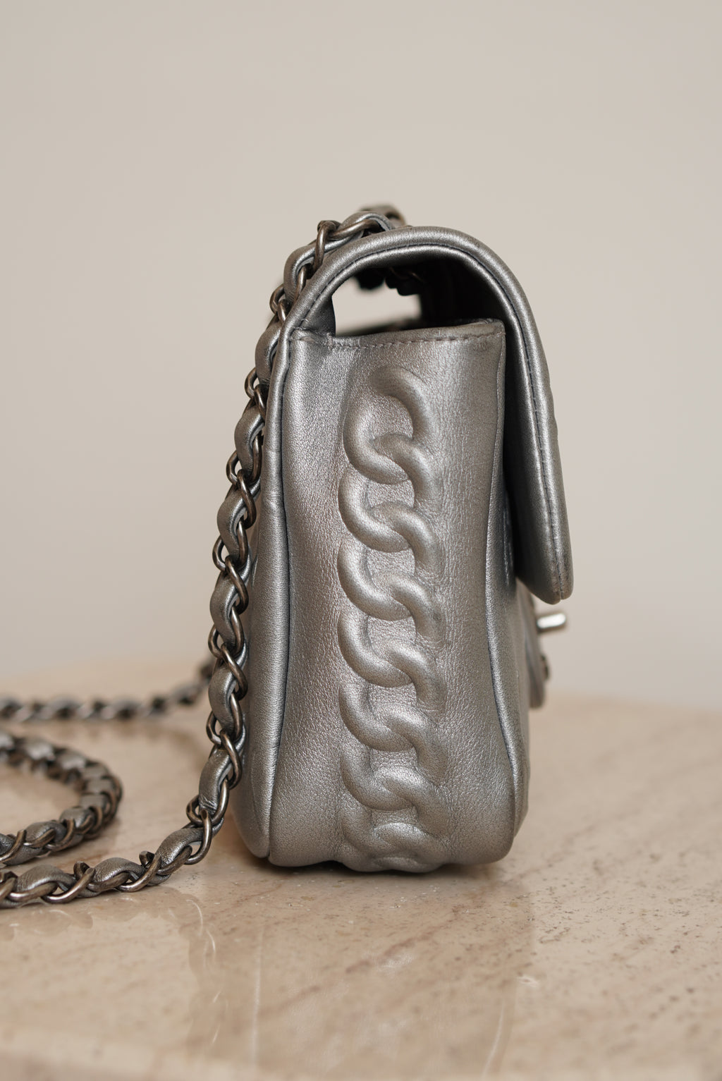 CHANEL LUCKY CHARMS SINGLE FLAP | SILVER