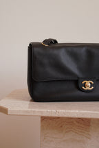 CHANEL 26S MAXI FLAP 32CM  | BLACK