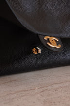 CHANEL 26S MAXI FLAP 32CM  | BLACK