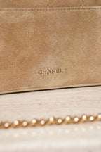 CHANEL CLASSIC 26A VANITY WITH CHAIN | BEIGE SUEDE