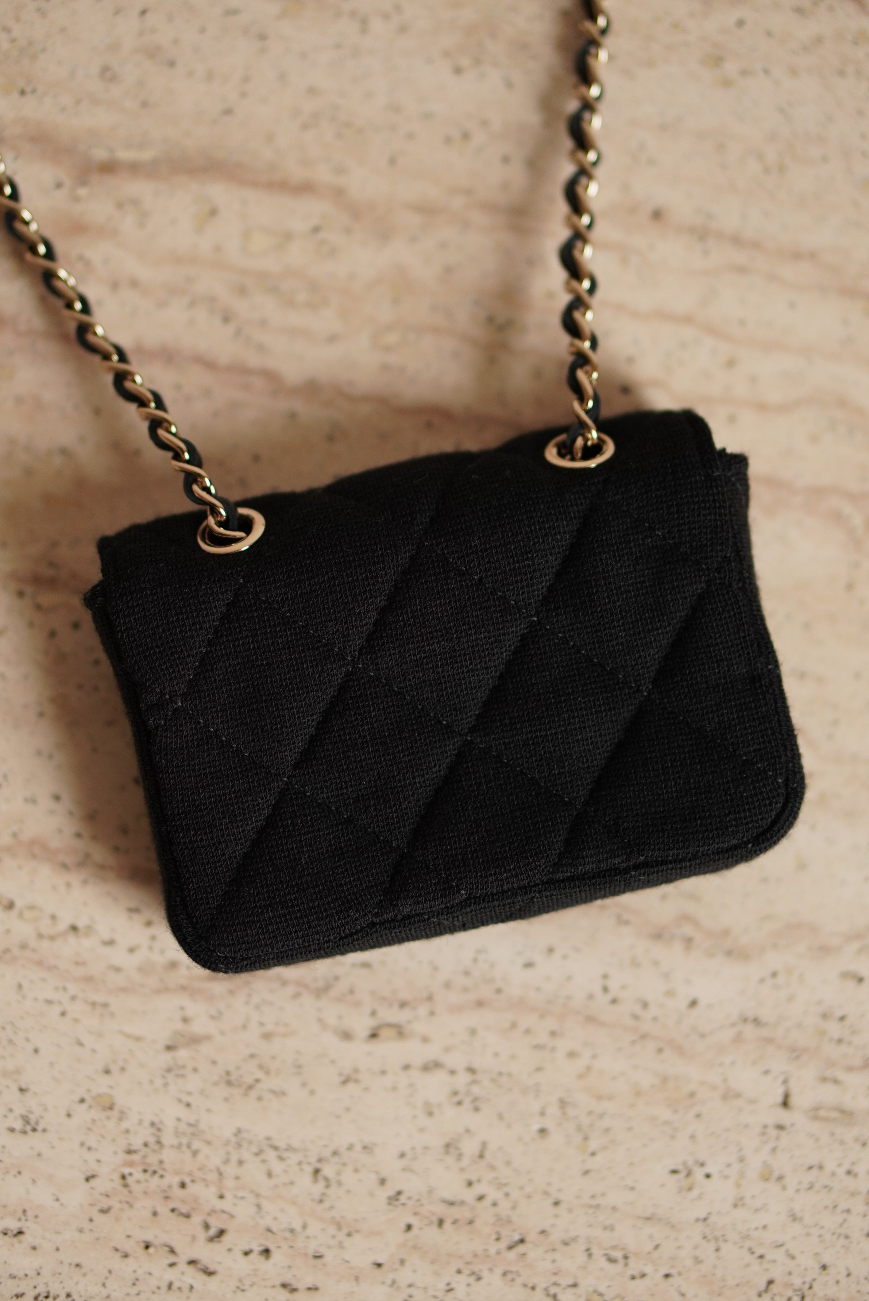 CHANEL MINI BELT BAG | BLACK