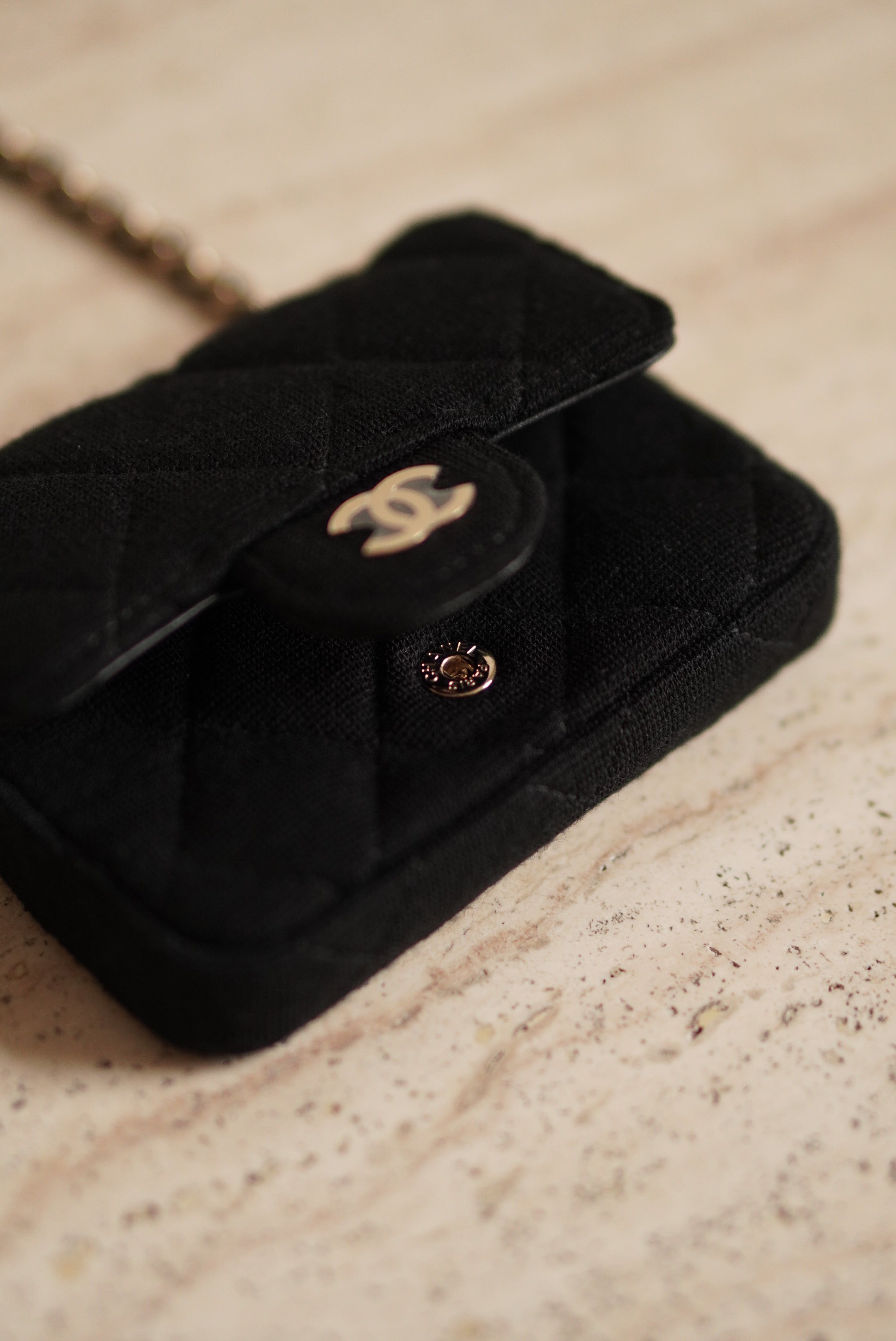 CHANEL MINI BELT BAG | BLACK