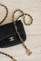 CHANEL MINI BELT BAG | BLACK
