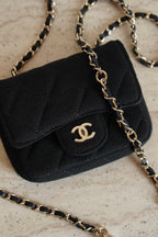 CHANEL MINI BELT BAG | BLACK