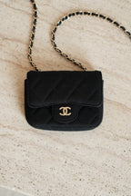 CHANEL MINI BELT BAG | BLACK