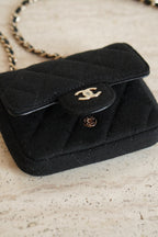 CHANEL MINI BELT BAG | BLACK