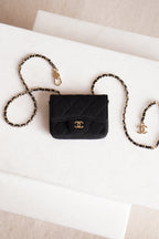 CHANEL MINI BELT BAG | BLACK