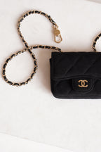 CHANEL MINI BELT BAG | BLACK