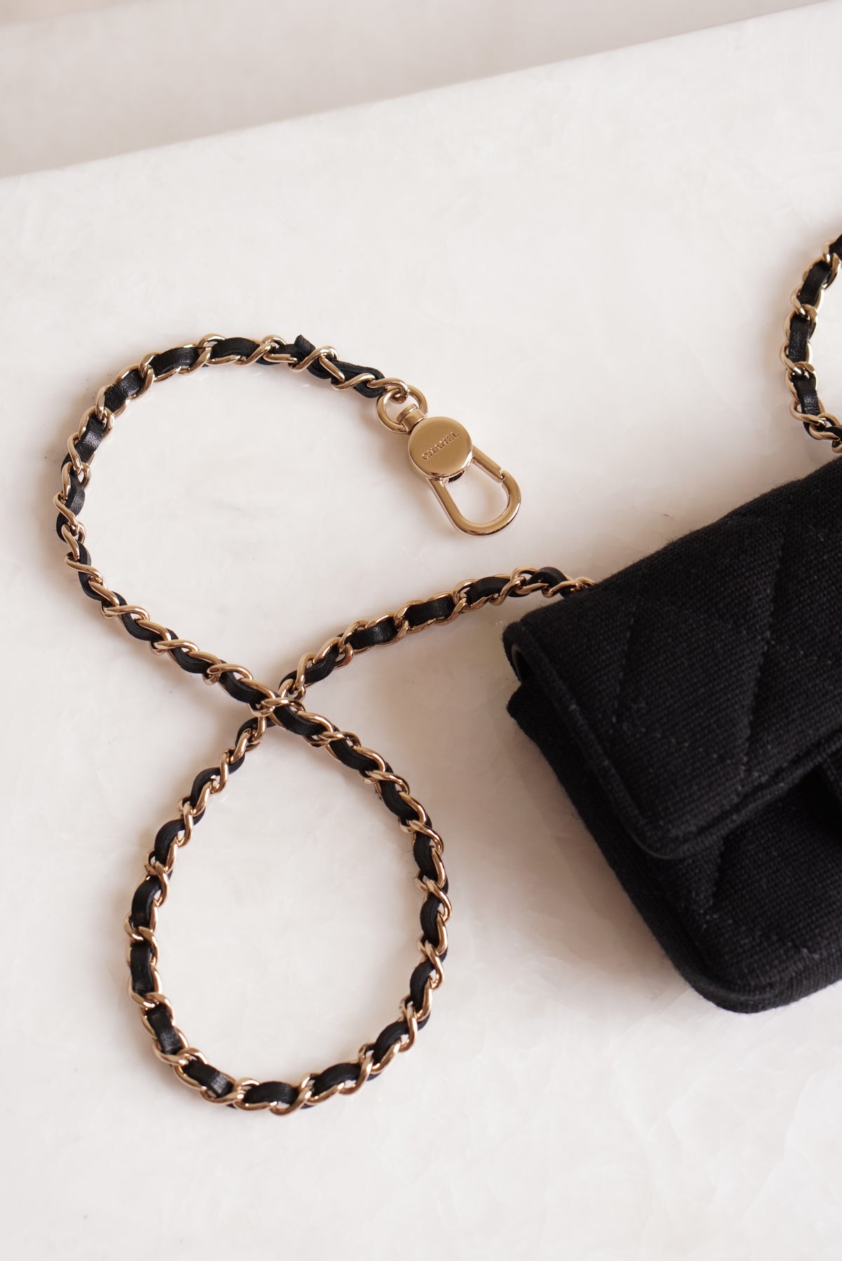 CHANEL MINI BELT BAG | BLACK