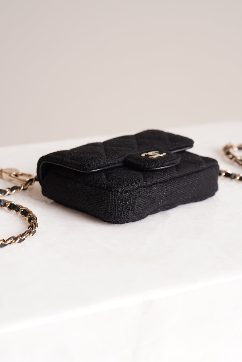 CHANEL MINI BELT BAG | BLACK
