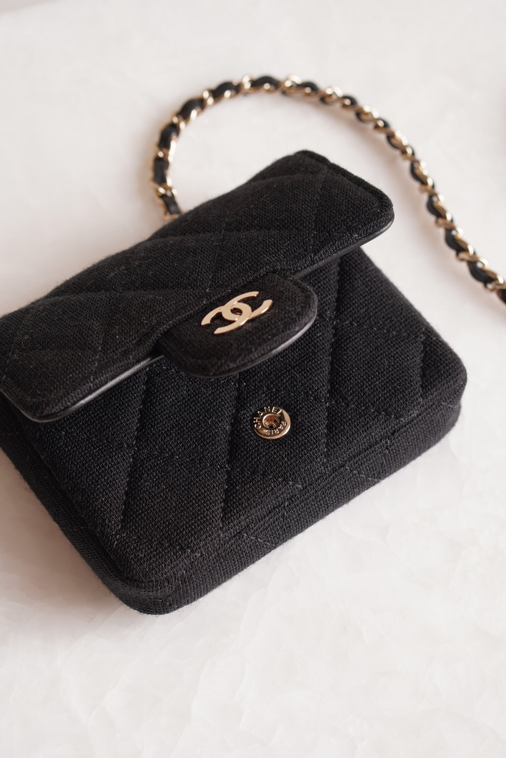 CHANEL MINI BELT BAG | BLACK
