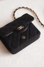CHANEL MINI BELT BAG | BLACK