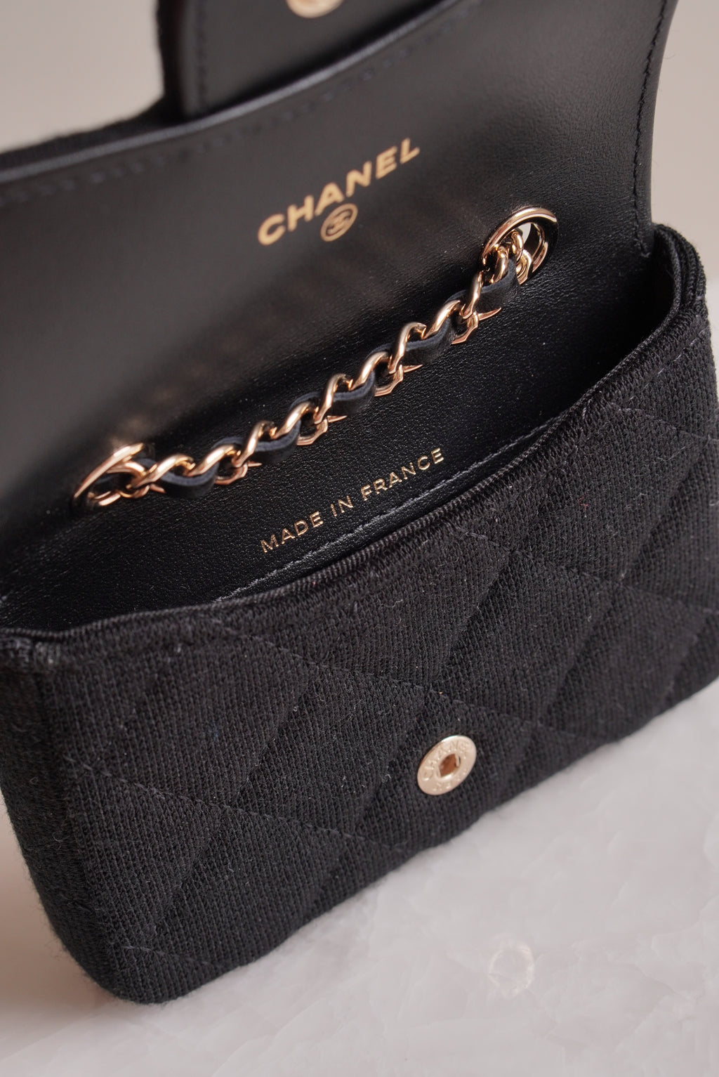CHANEL MINI BELT BAG | BLACK