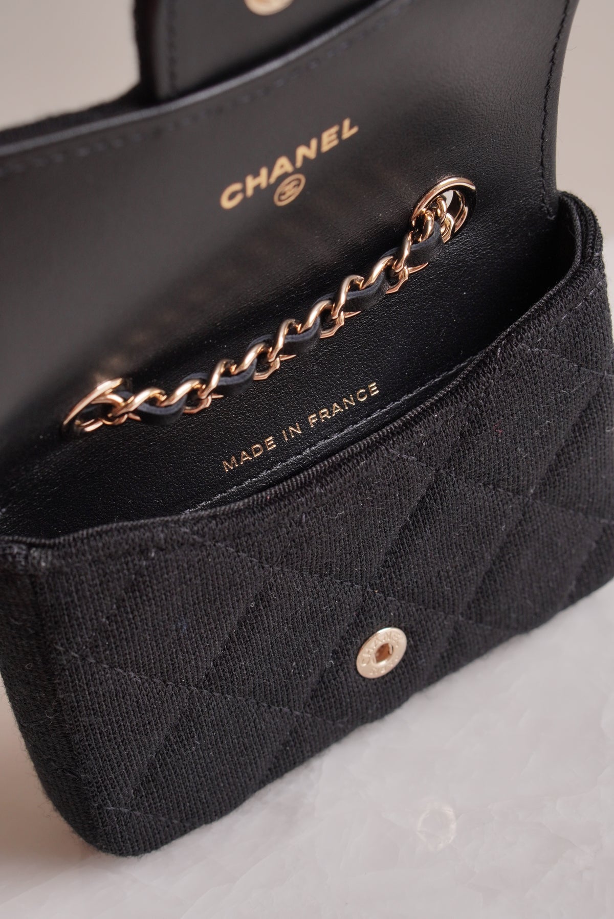 CHANEL MINI BELT BAG | BLACK