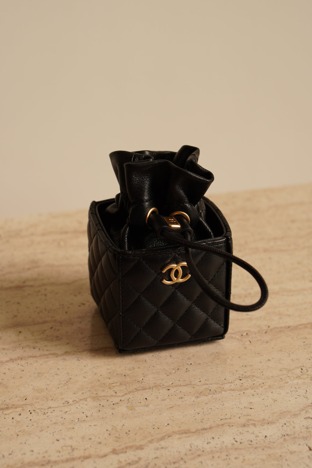 CHANEL MINI DRAWSTRING BUCKET