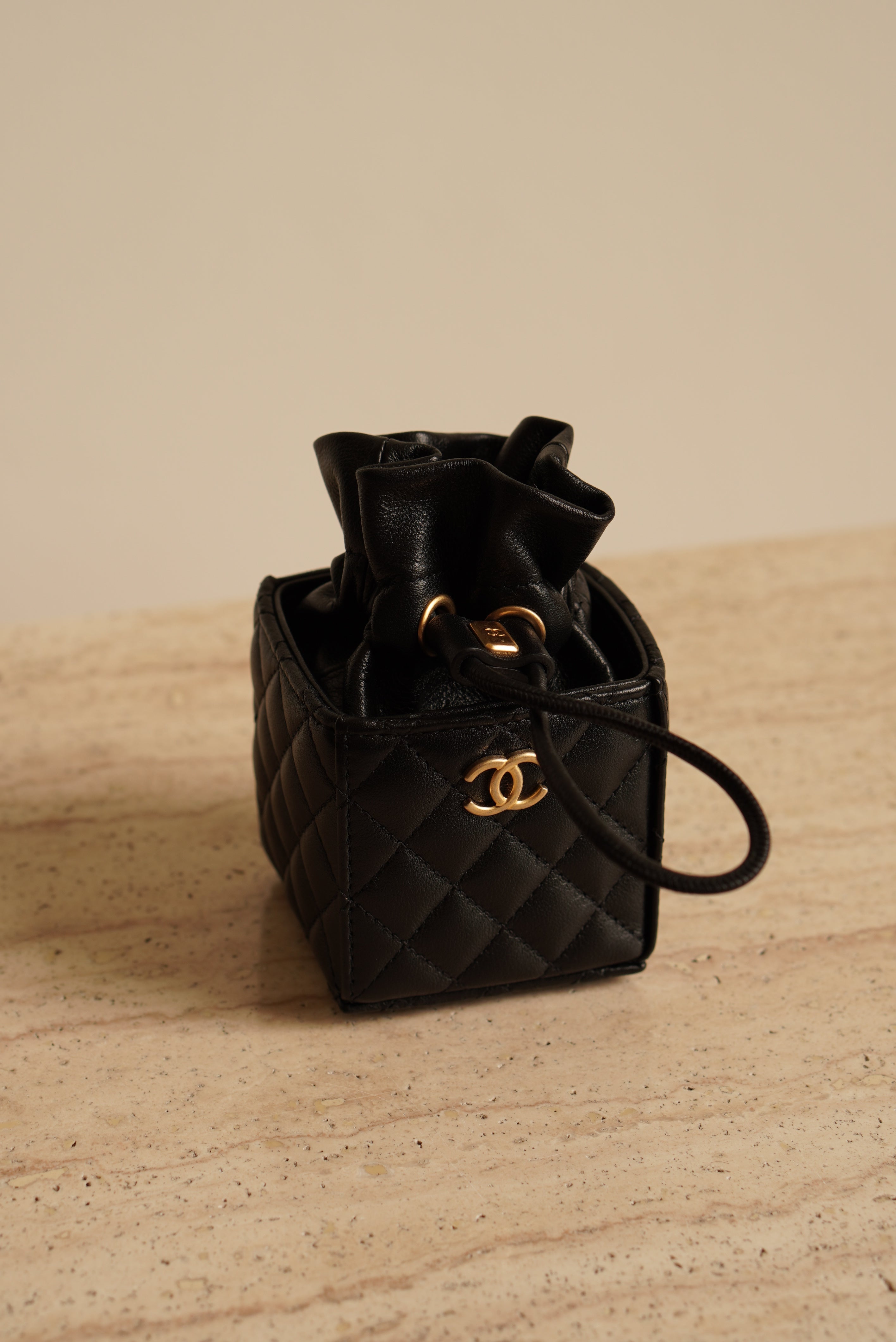 CHANEL MINI DRAWSTRING BUCKET