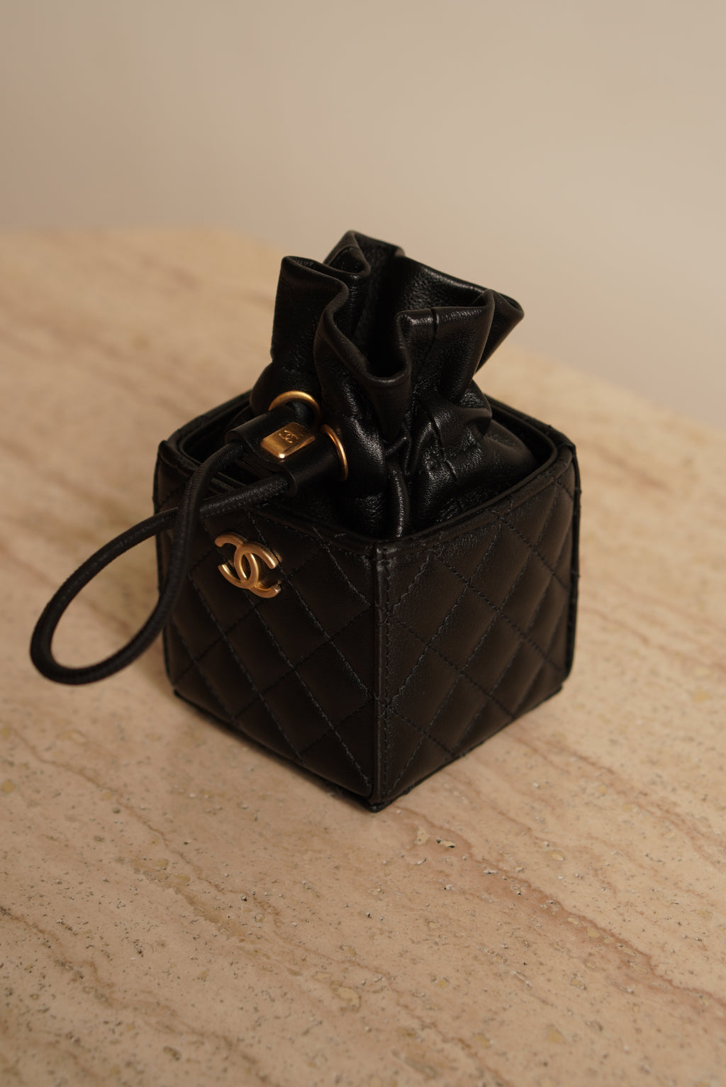 CHANEL MINI DRAWSTRING BUCKET