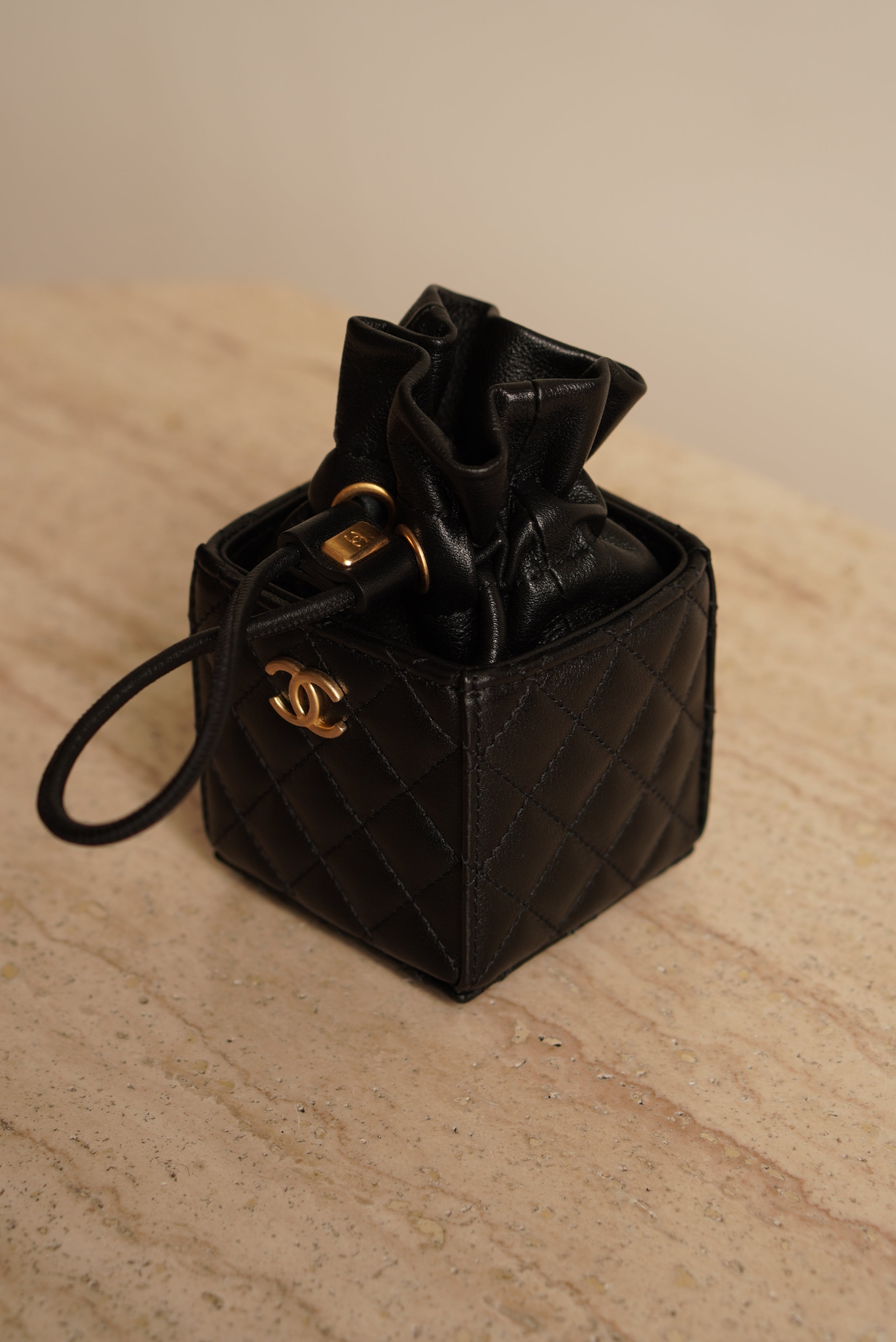 CHANEL MINI DRAWSTRING BUCKET