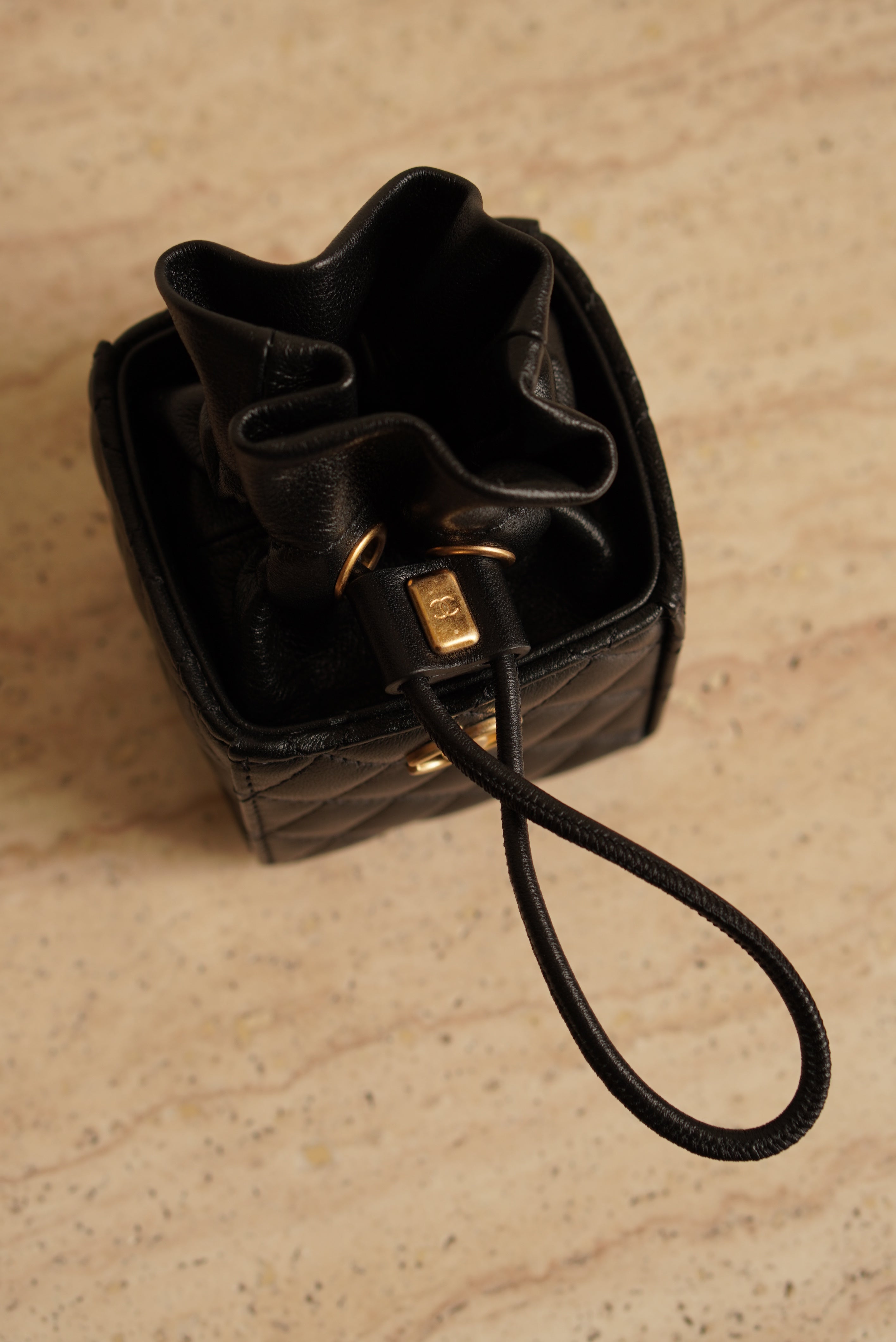 CHANEL MINI DRAWSTRING BUCKET