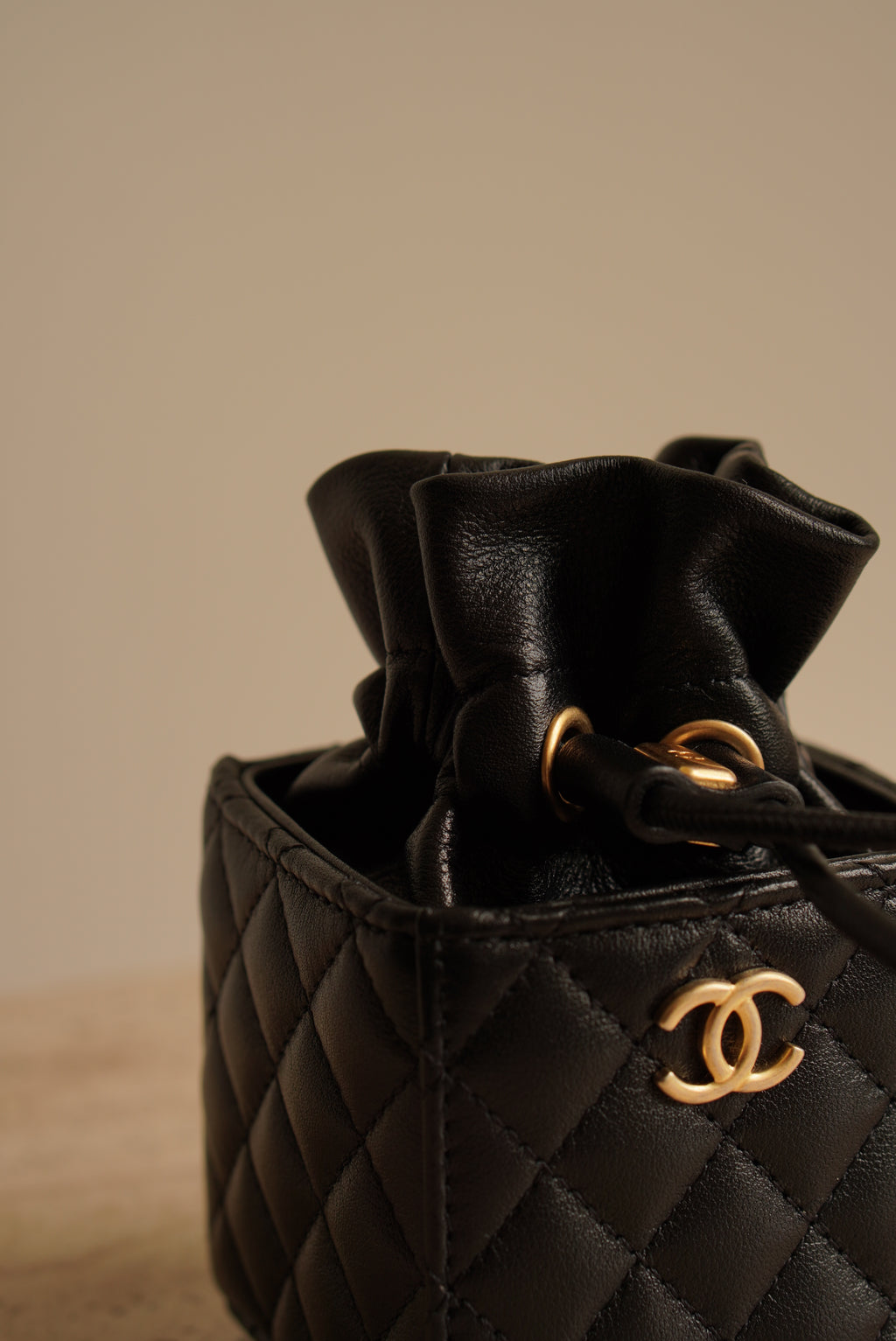 CHANEL MINI DRAWSTRING BUCKET