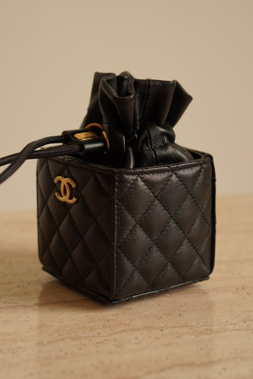 CHANEL MINI DRAWSTRING BUCKET