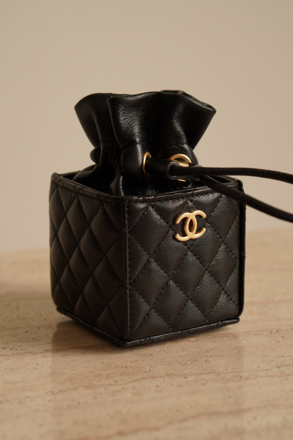CHANEL MINI DRAWSTRING BUCKET