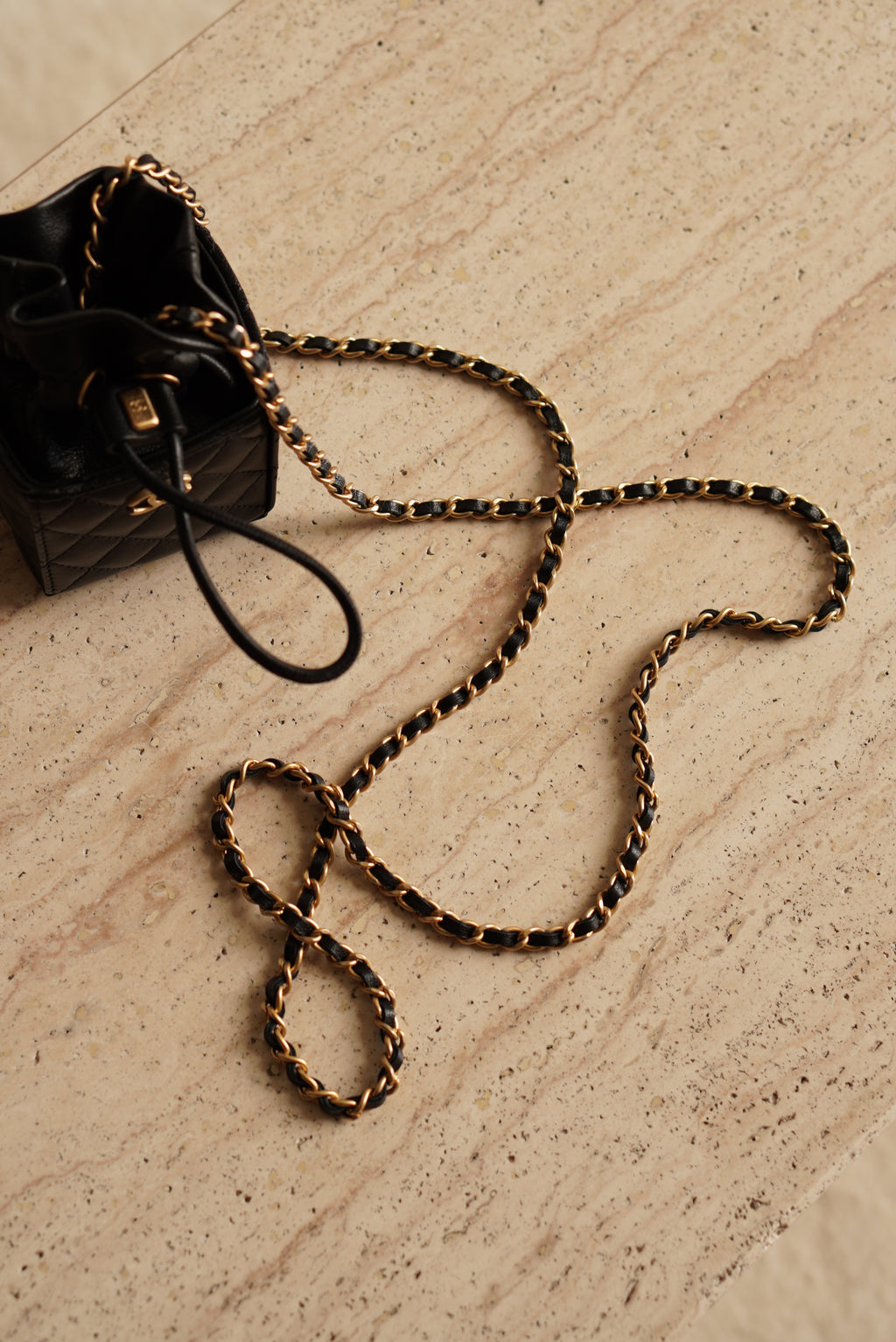 CHANEL MINI DRAWSTRING BUCKET