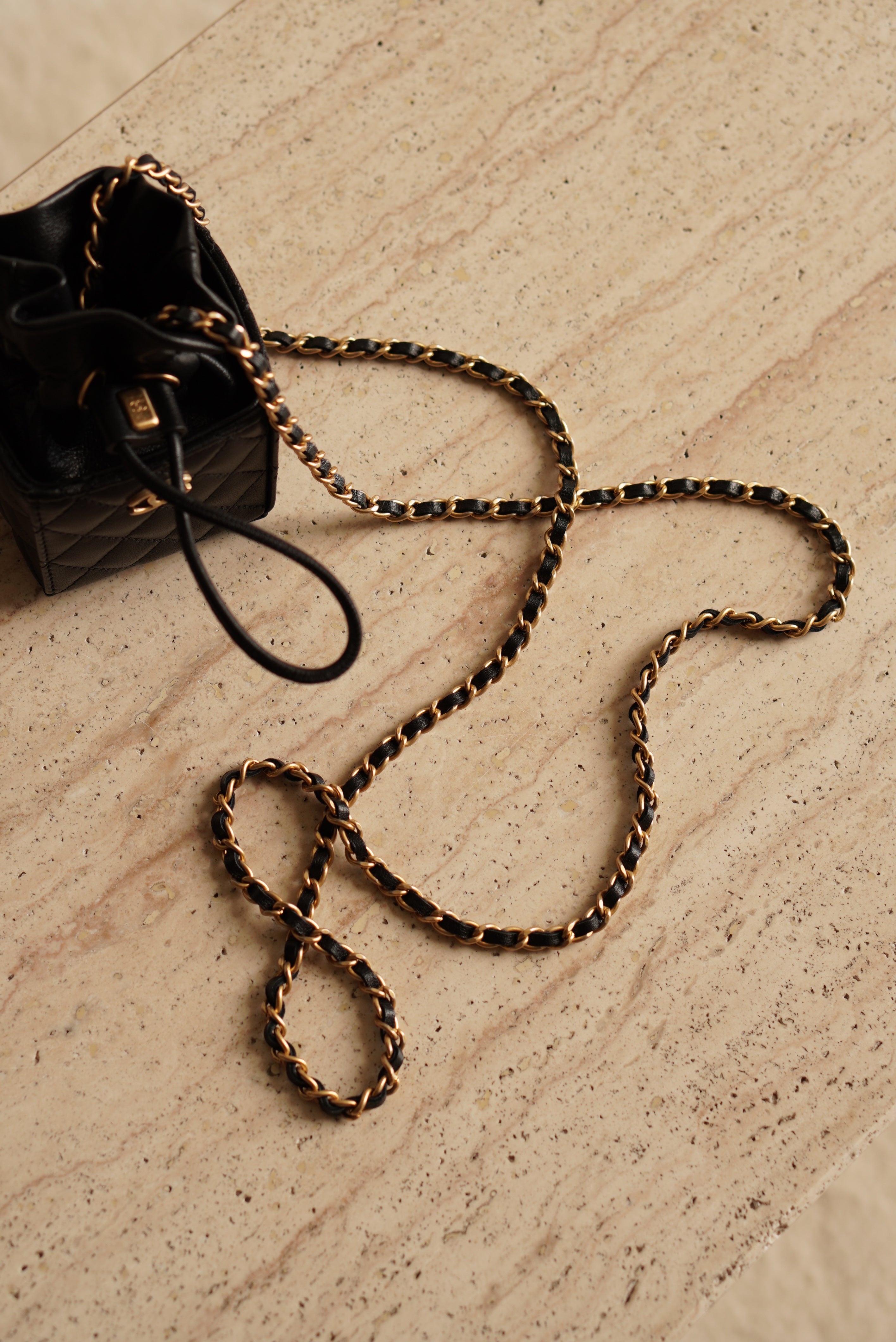 CHANEL MINI DRAWSTRING BUCKET