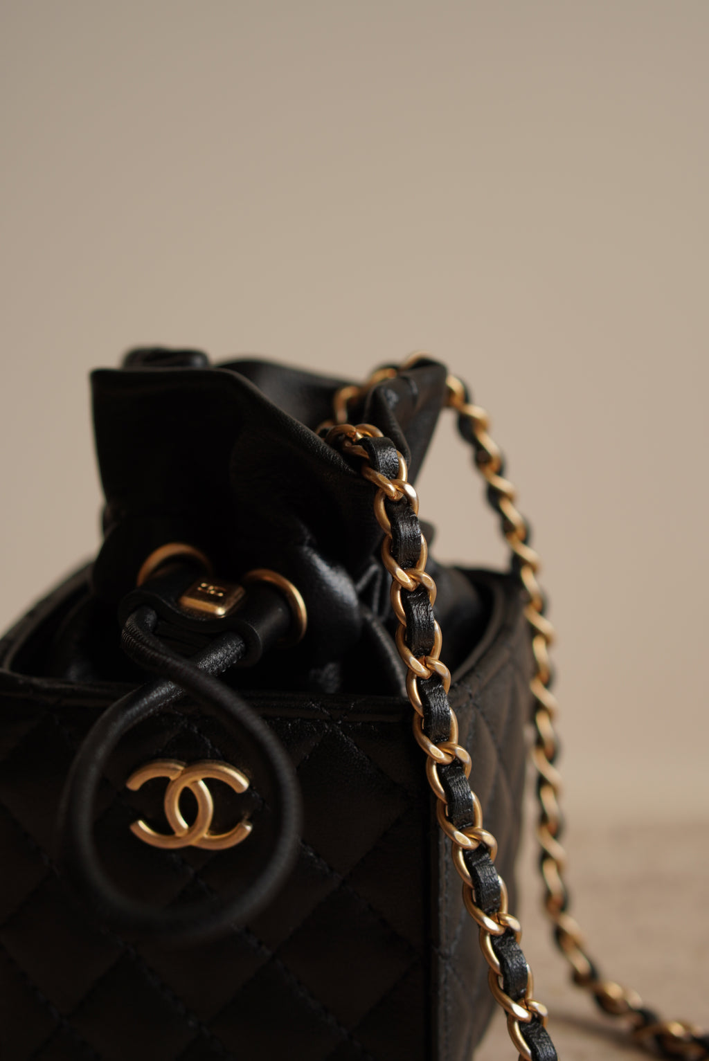 CHANEL MINI DRAWSTRING BUCKET