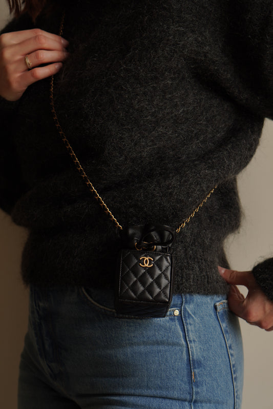 CHANEL MINI DRAWSTRING BUCKET