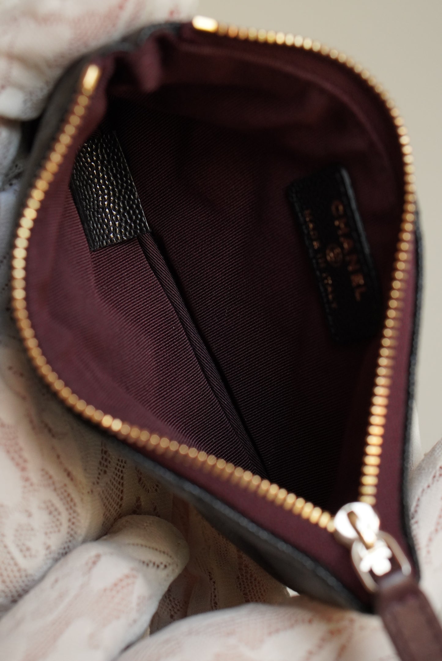 CHANEL MINI O CASE | BLACK