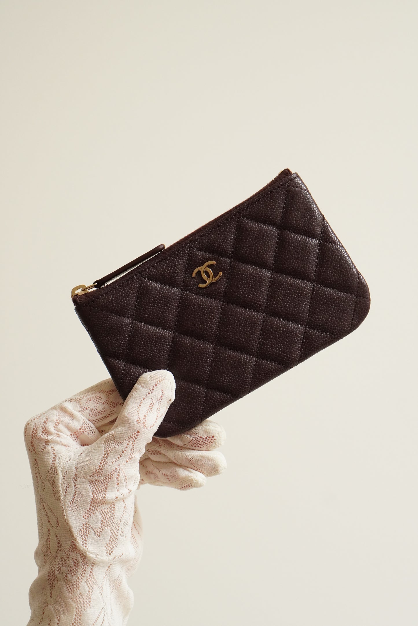 CHANEL MINI O CASE | AUBERGINE