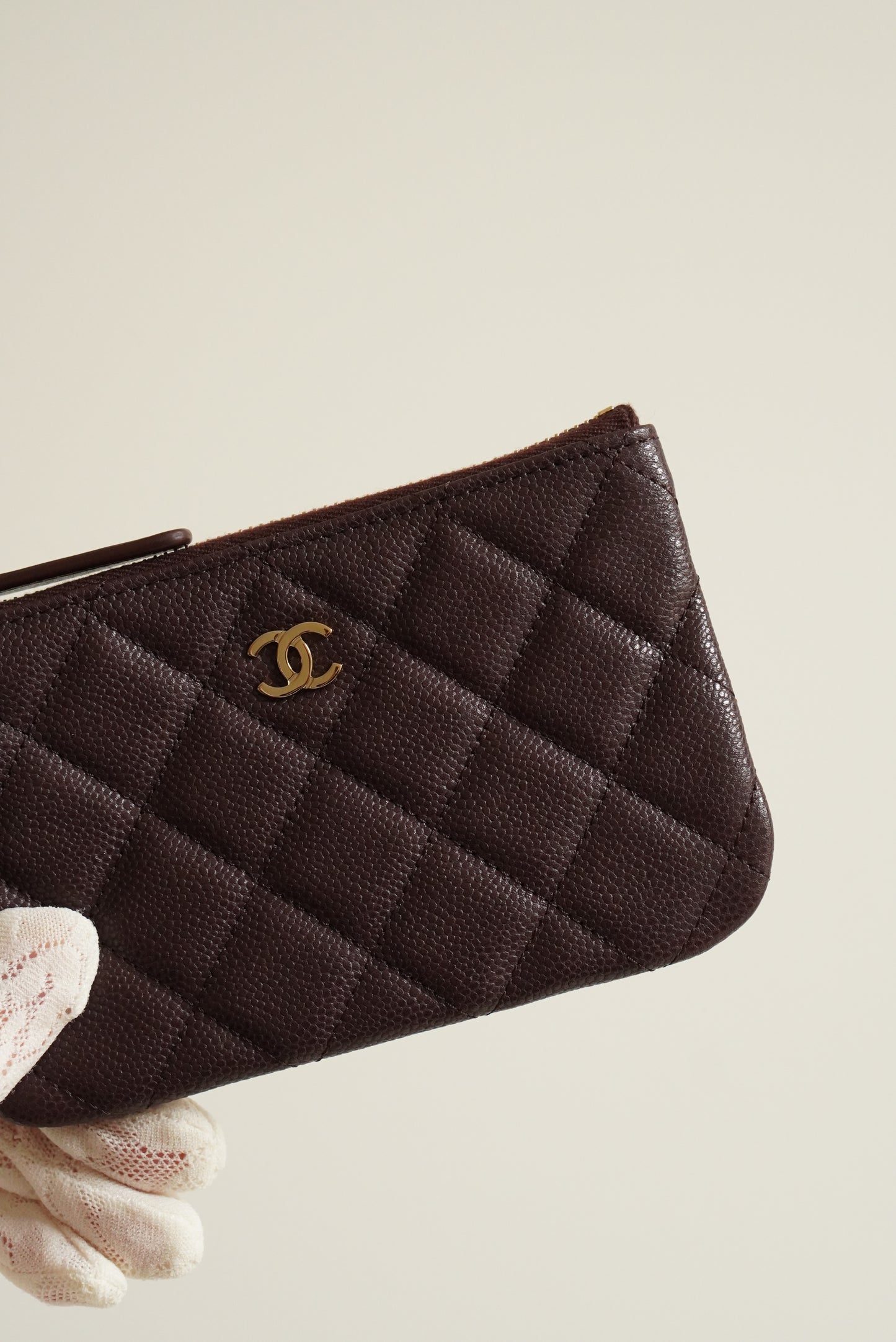 CHANEL MINI O CASE | AUBERGINE