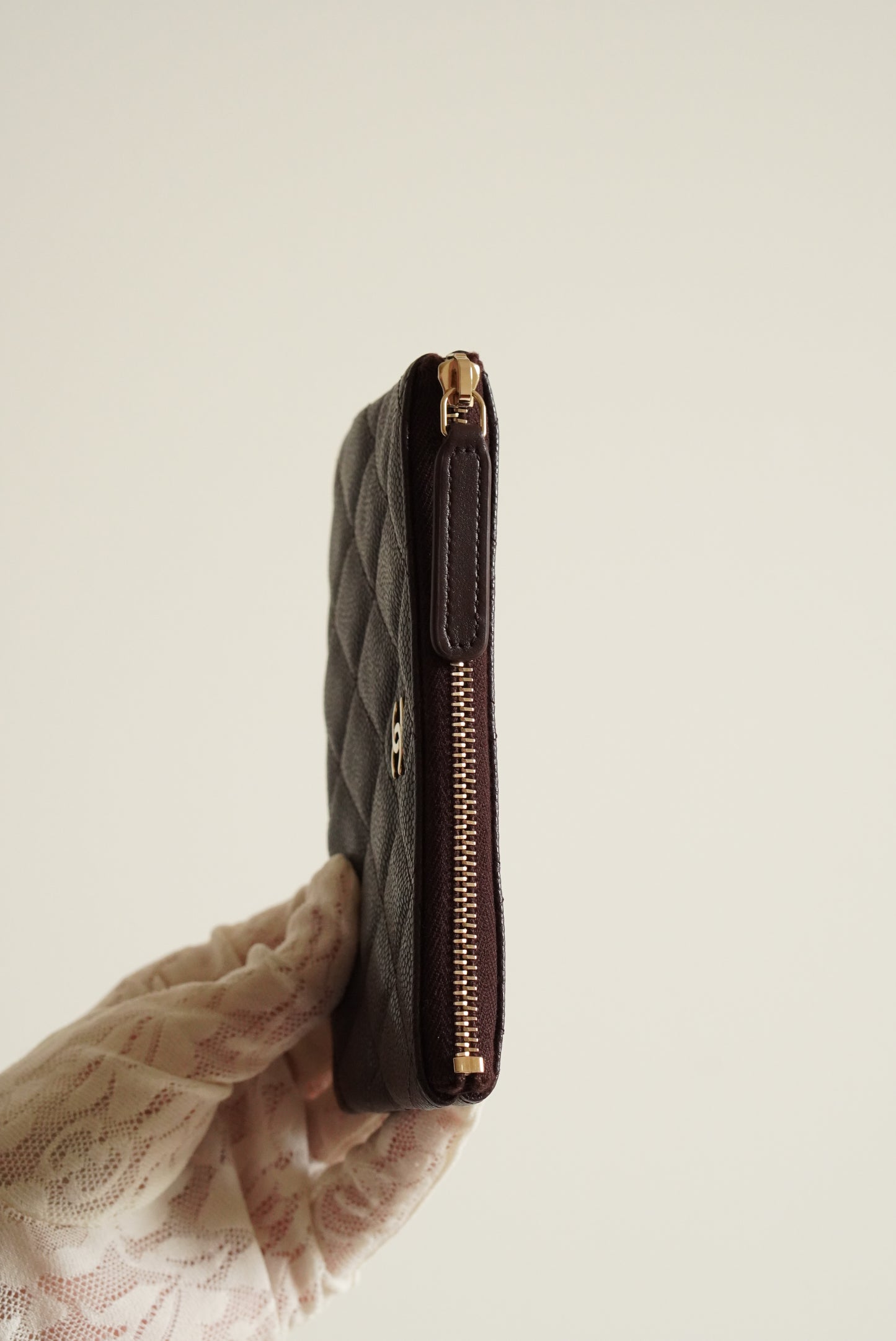 CHANEL MINI O CASE | AUBERGINE