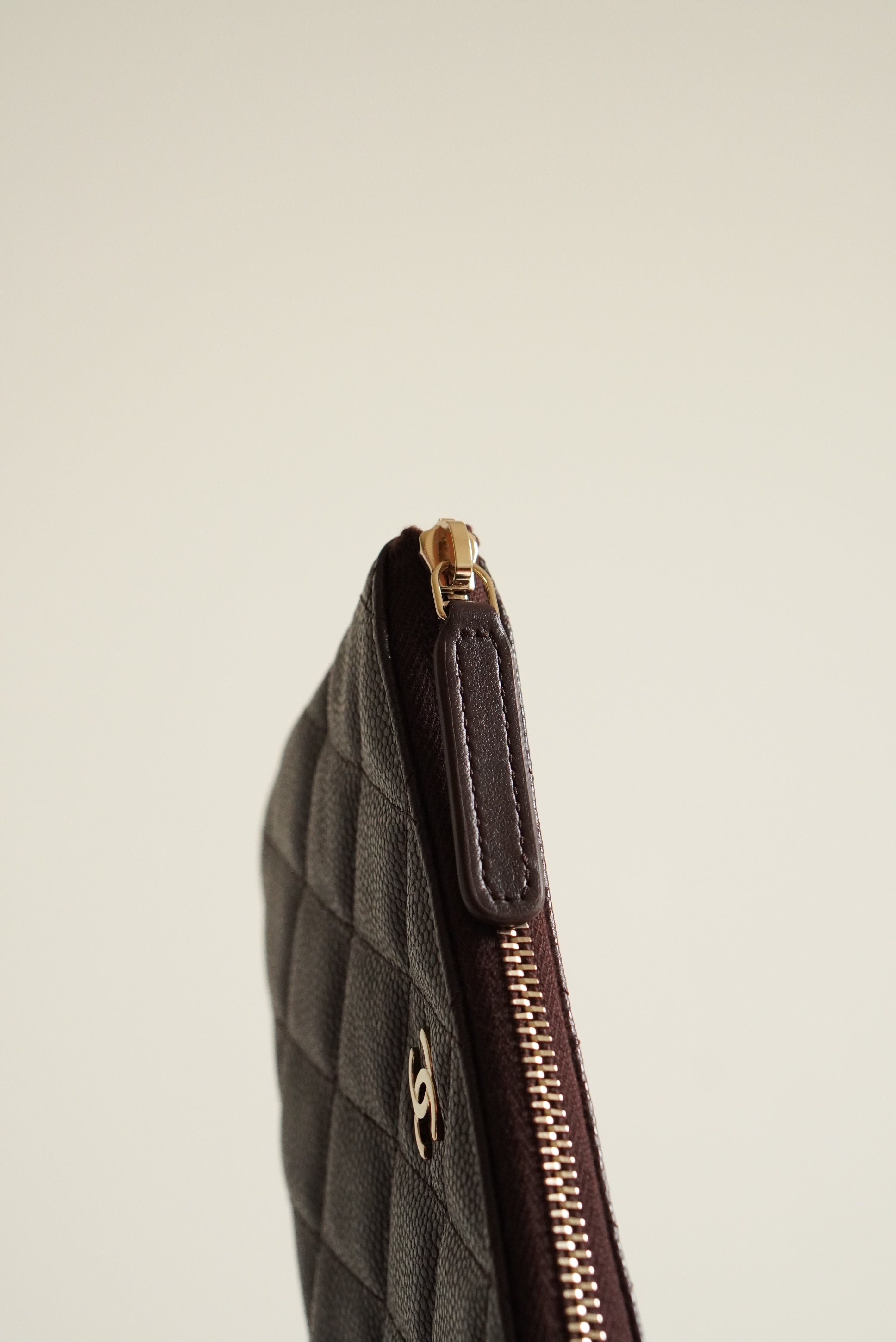 CHANEL MINI O CASE | AUBERGINE