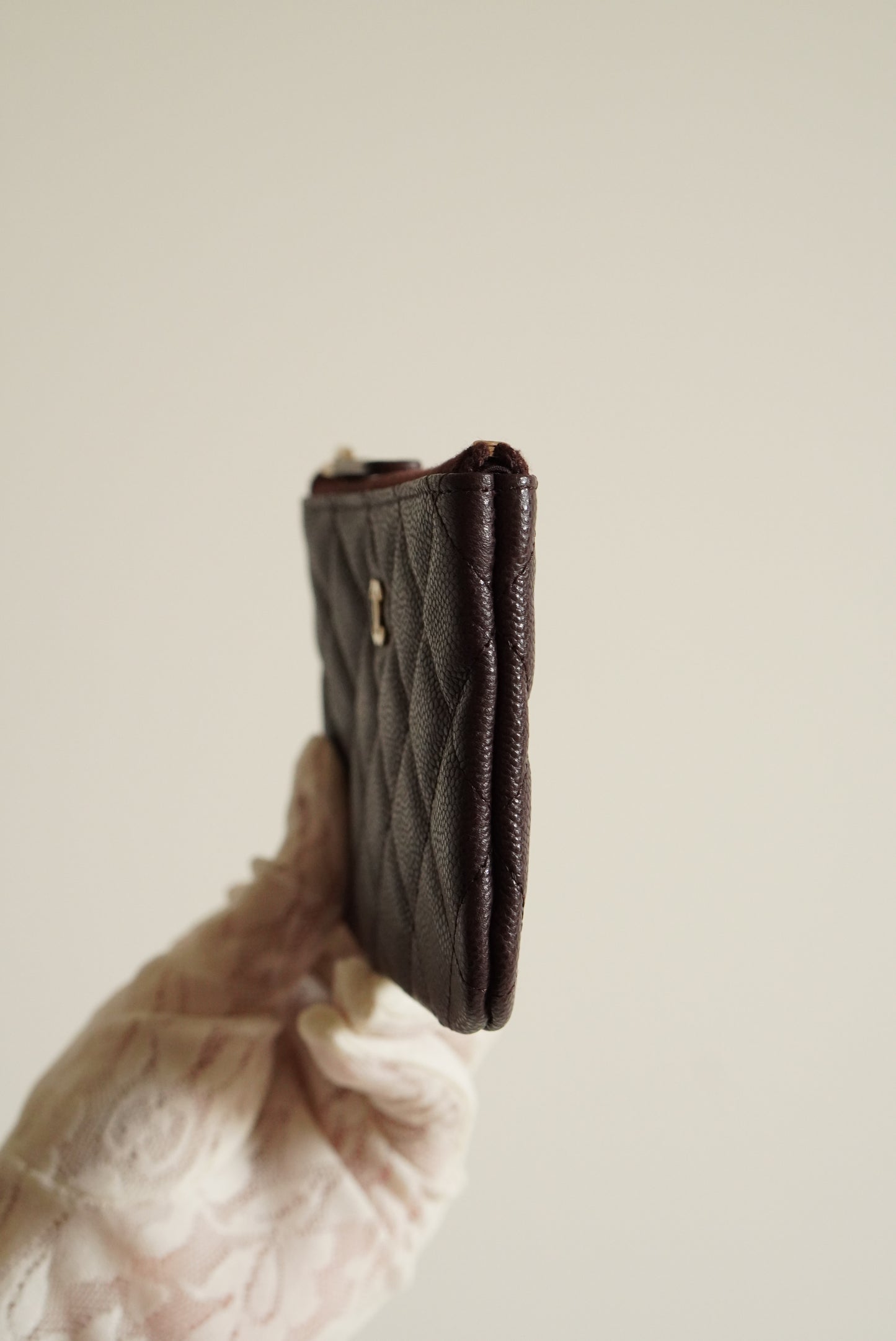 CHANEL MINI O CASE | AUBERGINE